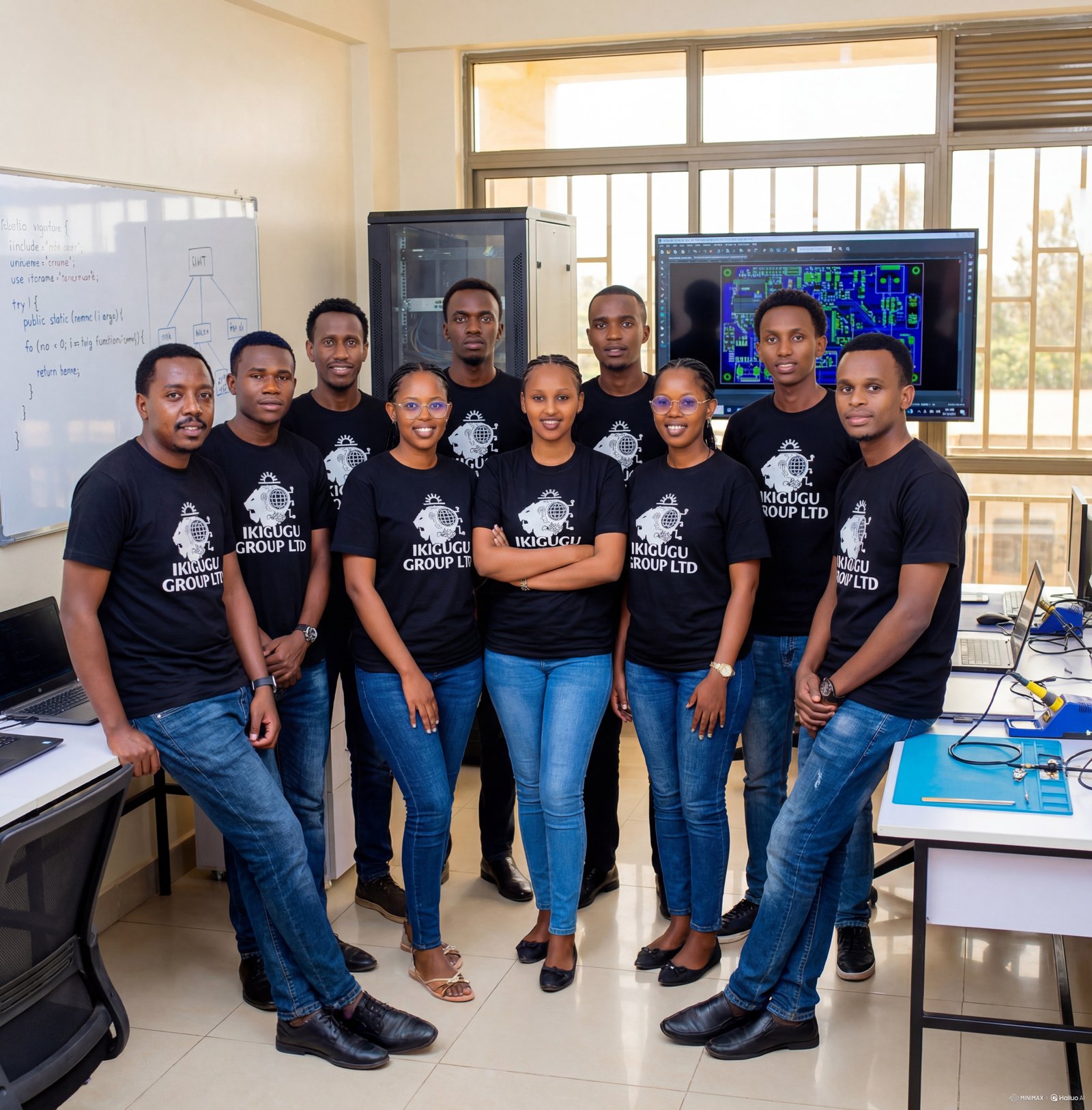 Ikigugu Group programming team working together on technology solutions and software development projects